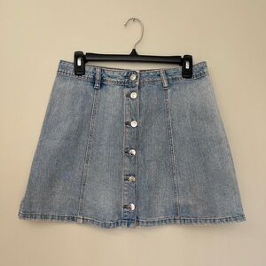 H&M Jean Button Down Skirt Size 8P